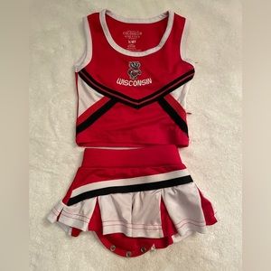 University of Wisconsin cheerleader dress, size 6-12 mos